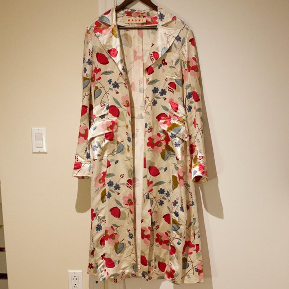 Marni Jackets & Blazers - Vintage Marni Silk/Linen trench coat